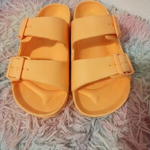 Women sandals color orange size 7